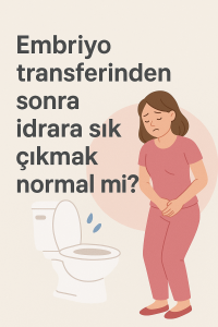 Embriyo transferinden sonra idrara sık çıkmak normal mi?