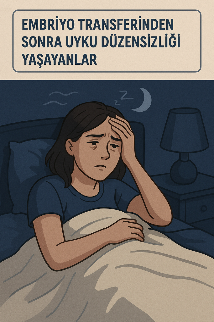 Embriyo transferinden sonra uyku düzensizliği yaşayanlar