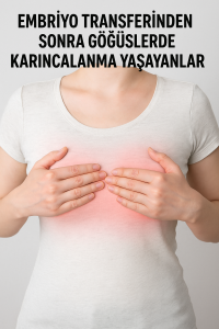 Embriyo transferinden sonra göğüslerde karıncalanma yaşayanlar