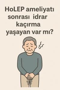 HOLEP ameliyatı sonrası idrar kaçırma yaşayan var mı?