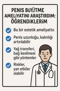 Penis Büyütme Ameliyatını Araştırdım: Öğrendiklerim