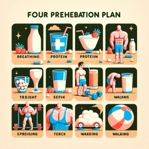 Prehabilitasyon 4 Haftalık Plan: Solunum+Protein+Yürüme